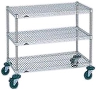 Electric Stainless Steel Electric Cart All Stainless Steel Mini Cart φ4.9 inches (125 mm) W 23.8 x D