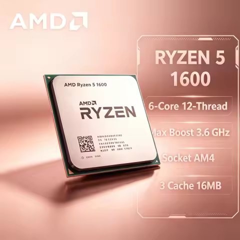 R5 1600 AMD Ryzen 5 1600 6C 12T 3.2GHz 65W Socket AM4 CPU Processor For Gaming PC Build Workstation 