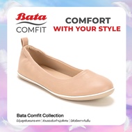 Bata บาจา Comfit รองเท้าแบบสวมเพื่อสุขภาพ พร้อมเทคโนโลยีคุชชั่น รองรับน้ำหนักเท้า สำหรับผู้หญิง สีแดง 5015066 สีเบจ 5018006