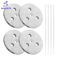 greatbuy666-4 Pcs Pool Zinc Anode Weight Plate Anti-Electrolysis Sacrificial Anode for Salt System S