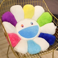 BVH879 40cm/60cm Takashi Murakami Rainbow Flower Pillow Plush Colorful Stuffed Gift