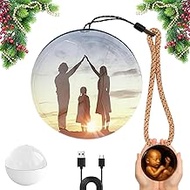 2026 Memory Sphere Ornament, 3.9" Video Ornament Ball with WiFi, Upgraded Larger Display for 3D Phot