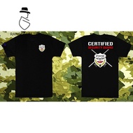 Premium Cotton Crew - Neck T - Shirt with Unique PIKM Certified Security Guard Graphic Design, High 