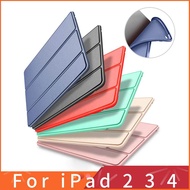 Cases for iPad 2 3 4 Case Silicone Soft Back Folio Stand with Auto Sleep/Wake Up PU Leather Smart Co