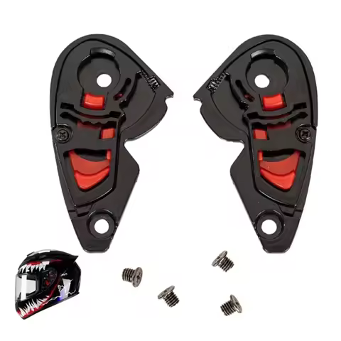 1 Pair Motorcycle Helmet Visors Mounting Fix Base Plate Lens Holder Bracket for QIKE 111 Helmet Acce