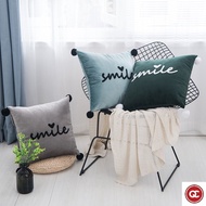 QC Hot Velvet Sofa Pillowcase Sofa Cushion Cover Baldu Fabric Sarung Bantal 45x45cm