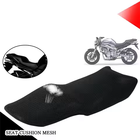X59A_Motorcycle Seat Cushion Cover Protection Guard Breathable Mesh for YAMAHA FZ6 Fazer FZ6N FZ6S F
