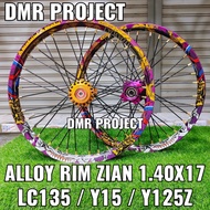 ALLOY RIM ZIAN 1.40X17 EX5/DREAM/W125/LC135/Y110/SRL/Y125Z/Y15 RIM SIAM ZIAN THAILAND ORIGINEL HUB ALLOY SPRINT TEST HUB