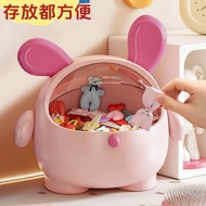 Cute rabbit ear-shaped multi-purpose storage box for convenient accessories and cosmetics ABAT
