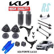 20 Item Combo Set FRONT Suspension KIA FORTE 1.6 2.0 Lower Arm Absorber Mounting Cover Bearing Link Tie Rod Rack End