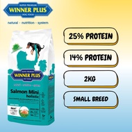 Winner Plus Salmon Mini – Grain-free salmon dog food for small breeds, supports healthy skin & coat.
