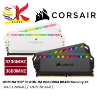 CORSAIR DOMINATOR PLATINUM RGB DDR4 DRAM 3200MHZ / 3600MHZ INTEL / RYZEN DESKTOP DIMM PC RAM ( 16GB 