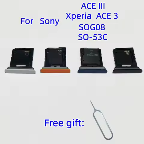 Xperia ACE3 SIM Card SD Card Tray chip slot drawer Holder For Sony Xperia ACE III SO-53C SOG08 SIM C