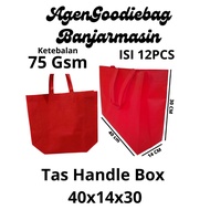 40x14x30 Spunbond Handle Box Bag Thick Hajatan Box Goodie Bag, 40x14x30 Box Spunbond Box Bag Cake & 