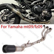 Full Exhaust System Pipe For Yamaha MT09 MT-09 FZ09 XSR900 FJ09 2014-2020 mt09 Exhaust Carbon Muffle