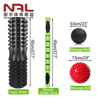 Massage Stick Supplier Yoga Column Foam Roller Spike Ball Fascia Ball Set Massage Relaxation Roller 