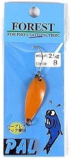 Forest PAL No.08 Lure, Brown, Spoon 0.1 oz (2.5 g)