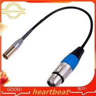 REXLIS 1FT Mini XLR Male to XLR Female Adapter Cable, 3-Pin Mini XLR to XLR Video Cable, for BMPCC 4