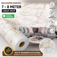 Cream Marble Wallpaper 8m to/d 9m x 45cm