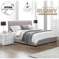 [LIVING FURNITURE] RUMMY Bedframe / Queen size bed / katil queen / katil king/ divan bed headboads/ 床架/ plywood bedframe