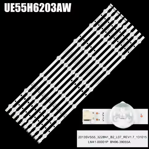 LED Backlight Lamp strip For 55" TV 2013SVS55 D3GE 550SMA R1 D3GE 550SMB R0 UN55H6203 28772A UN55J62