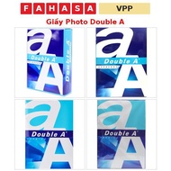 Double A Photo Paper - A5/70 gsm, A4/70 gsm, A4/80 gsm, A3/80 gsm - Fahasa VPP Free 1 Button Cover