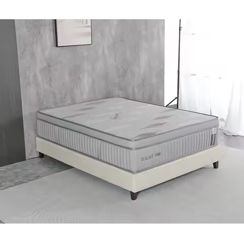 Good Quality Factory Wholesale 14 Inch Full Size Hybrid Mattress Memory Foam Plush Fiberglass-Free P