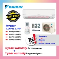 (West Msia) DAIKIN Inverter 1.0HP 1.5HP Inverter Air Conditioner Aircond Murah Wall Mounted Air Cond