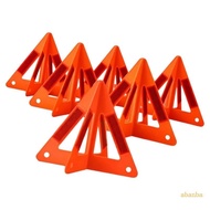 abana Foldable Plastic Hazard Warning Triangle With Reflective Panel Triangle Safety Sign For Vehicl