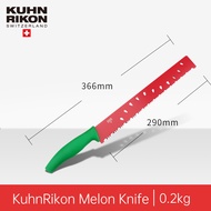 KUHN RIKON Stainless Steel Fruit Knife Melon Knife Bread Knife Nonstick Coating Cooking Knives Perfect for Cutting Melon and Bread Kitchen Knives Swiss Design