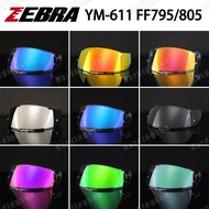 [ReadyStock]ZEBRA YM-611 FF795 FF805 Visor Lens Motorcycle Helmet Flash Visor For Full Face Helmet