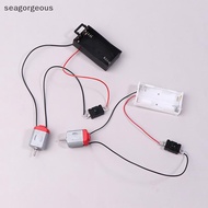 Sgmy Black White 130 Motor Kit With 2xAA Battery Storage Case And Switch 16500 RPM Mini DIY Electron