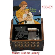 Brahms Lullaby กล่องดนตรีเด็กหญิงเด็กชายนอนเมโลดี้ไขลานเคลื่อนไหวแบบซิเออร์ของขวัญน่ารักวันเกิดกล่อง