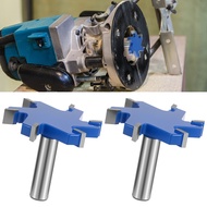 2Pcs Flattening Router Bit 6 Flute Efficient Surfacing Router Bit Rustproof Slab Flattening Router B