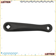 LETTER Bike Crank Arm, 152mm Hole Distance Aluminum Alloy Bike Left Crank Arm, Durable Black Left Ar
