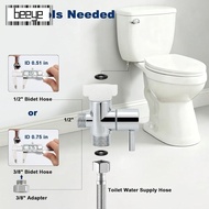 BEEYE Bidet T Adapter, Solid Brass Shut- Valve 3-Way T Valve, Premium Durable Chrome  Brass T Adapte