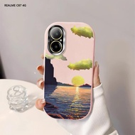 Softcase Untuk Realme C67 C65 C63 C61 C55 C53 C51 C35 C21Y C25Y Seascape Back Cover Case Soft Origin