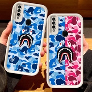 G-39 bape Casing for OPPO A91 F15 Reno 3 A31 2020 Black and white