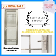 AND-135 (ON) Fullset pintu kamar mandi aluminium / pintu kaca kamar