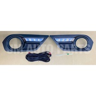 Isuzu MUX 2013 - 2016 LED Fog Light Cover Fog Lamp Cover Bumper Lamp Cover Set