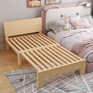 Multifunctional Dual-use Splicing Bed Pull-out Bed Dual-use Pull-out Sofa Bed Extendable Solid Wood 