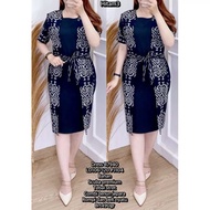 TRADITIONAL WOMEN'S WOVEN DRESS WITH SLIM VEST MODEL - PARTY DRESS - CHURCH DRESS