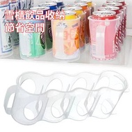 日式雪櫃飲料收納盒 罐裝飲品 啤酒 汽水 整理架 儲物整理 收納架 [平行進口]