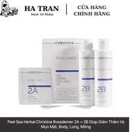 Peel Sea Herbal Christina Rosedemer 2A + 2B Helps Reduce Dark Spots and Acne on Face, Body, Back, Bu