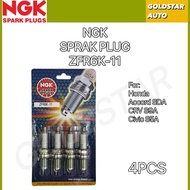 【NGK】ZFR6K-11 Spark Plug 4pcs For Honda Accord, Honda CR-V, Honda Civic