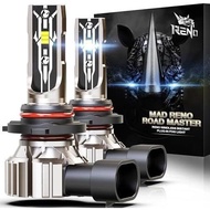 RENO 9005 9006 Bulb Combination, 9005 9006 Fog Bulb 6500K White 9006 9005 Fanless Direct Plug Play L