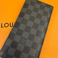 lv 黑棋盤長夾❤️