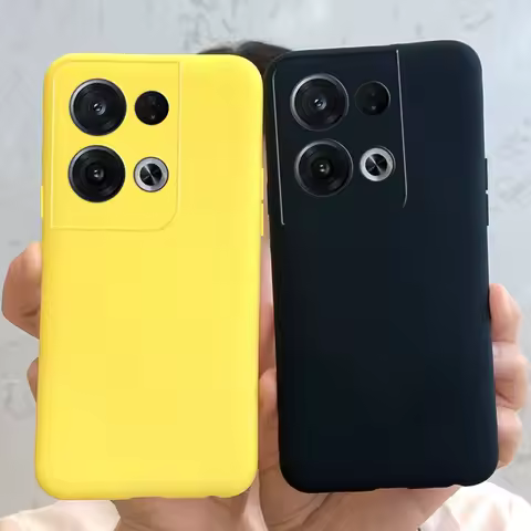 For Oppo Reno 8 Pro Plus 5G Case Simple Colorful Cute Liquid Silicone Bumper For Fundas Reno8 Pro+ R