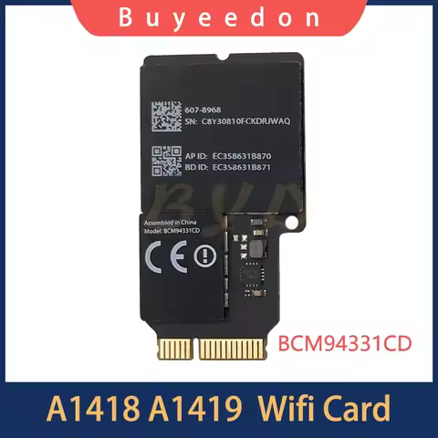 Tested Original 4.0 Bluetooth 802.11a/b/g Wifi Airport Card BCM94331CD For iMac 21.5" 27" A1418 A141
