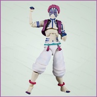 YT3 Demon Slayer: Kimetsu no Yaiba Akaza Anime Merch Interchangeable Face Action Figure Ornament